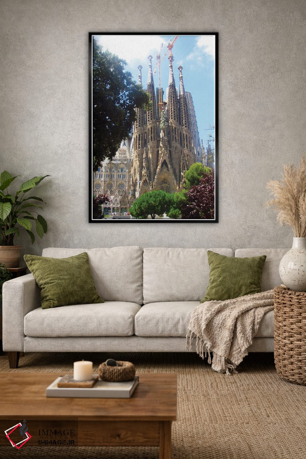 تابلو دکوراتیو ساگرادا بارسلونا اثر کاترینا بورتسووا - D1B