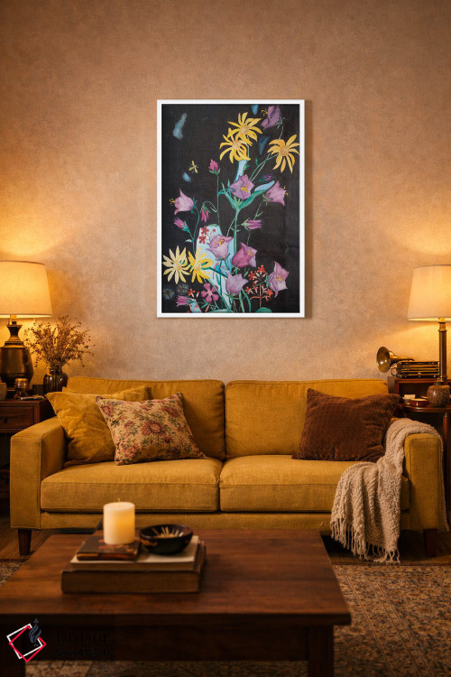 تابلو دکوراتیو گل های زیبای باغ اثر کاترینا بورتسووا - D2W