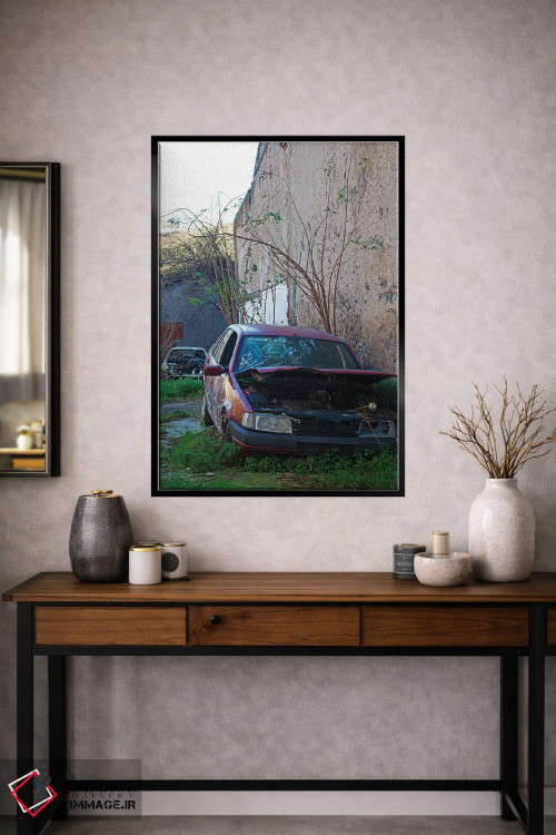 تابلو دکوراتیو ماشین قدیمی اثر کاترینا بورتسووا - D1B
