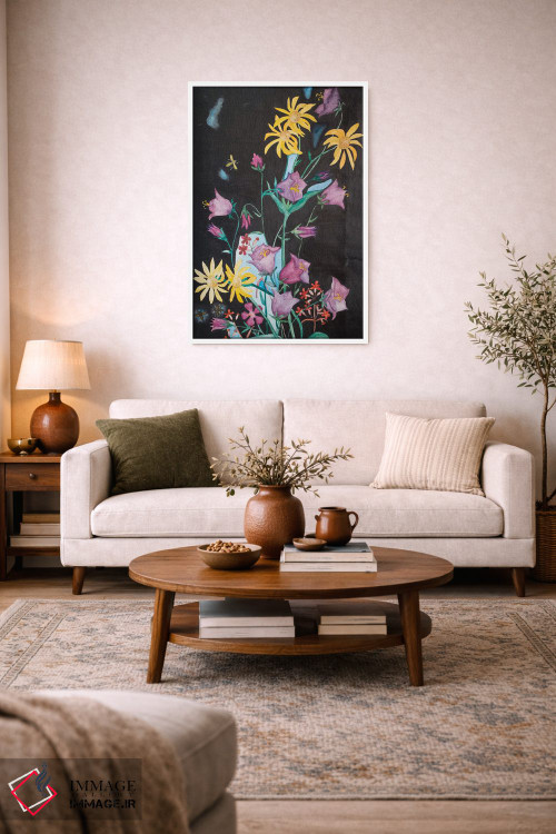 تابلو دکوراتیو گل های زیبای باغ اثر کاترینا بورتسووا - D3W