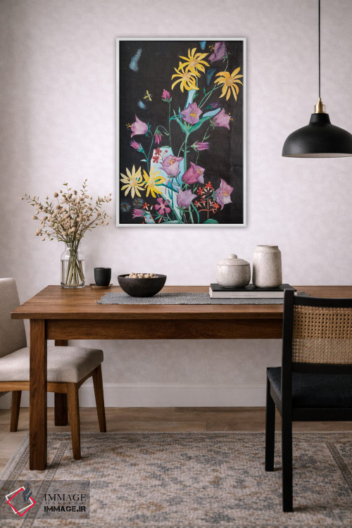 تابلو دکوراتیو گل های زیبای باغ اثر کاترینا بورتسووا - D4W