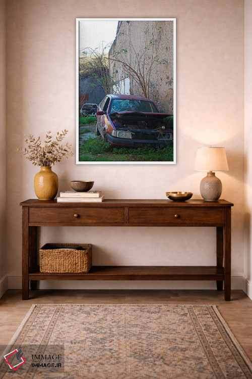 تابلو دکوراتیو ماشین قدیمی اثر کاترینا بورتسووا - D2W