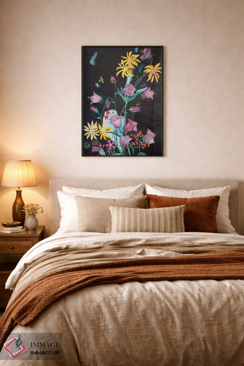 تابلو دکوراتیو گل های زیبای باغ اثر کاترینا بورتسووا - D6B