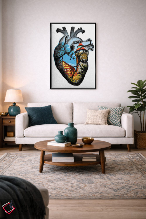 تابلو دکوراتیو در قلب من اثر کاترینا بورتسووا - D4B