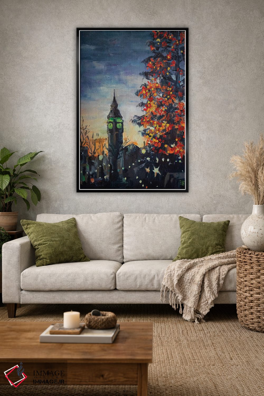 تابلو دکوراتیو کریسمس در لندن اثر کاترینا بورتسووا - D1B