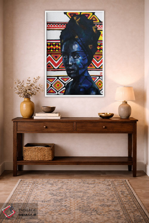 تابلو دکوراتیو زیبایی آفریقا اثر کاترینا بورتسووا - D2W