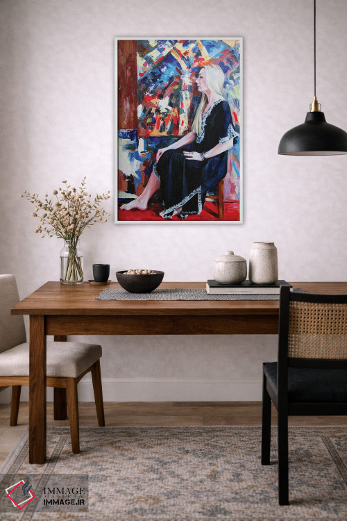 تابلو دکوراتیو پرتره هنرمند اثر کاترینا بورتسووا - D3W