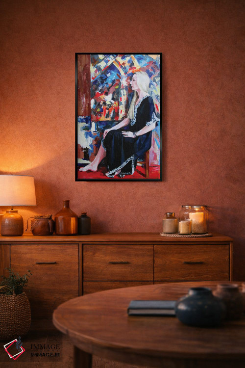 تابلو دکوراتیو پرتره هنرمند اثر کاترینا بورتسووا - D6B