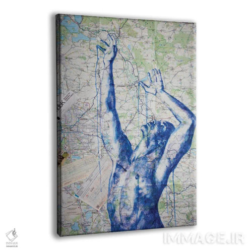 تابلو دکوراتیو به دام انداختن لایپزیگ اثر کاترینا بورتسووا - نمای پرسپکتیو محصول