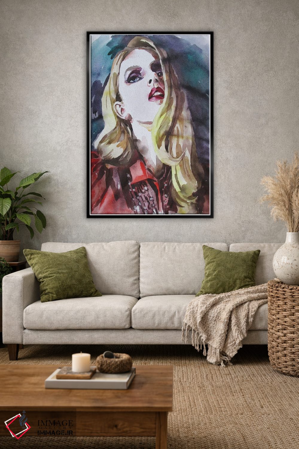 تابلو دکوراتیو دختر مد روز اثر کاترینا بورتسووا - D2B