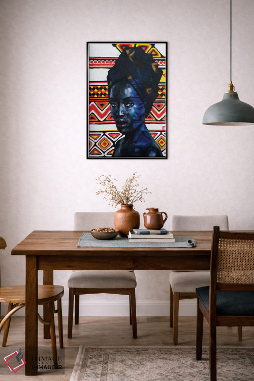 تابلو دکوراتیو زیبایی آفریقا اثر کاترینا بورتسووا - D6B