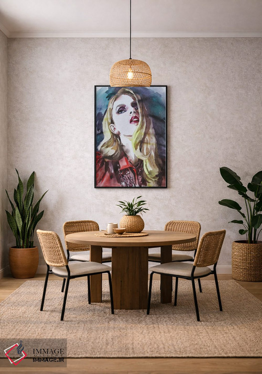تابلو دکوراتیو دختر مد روز اثر کاترینا بورتسووا - D4B
