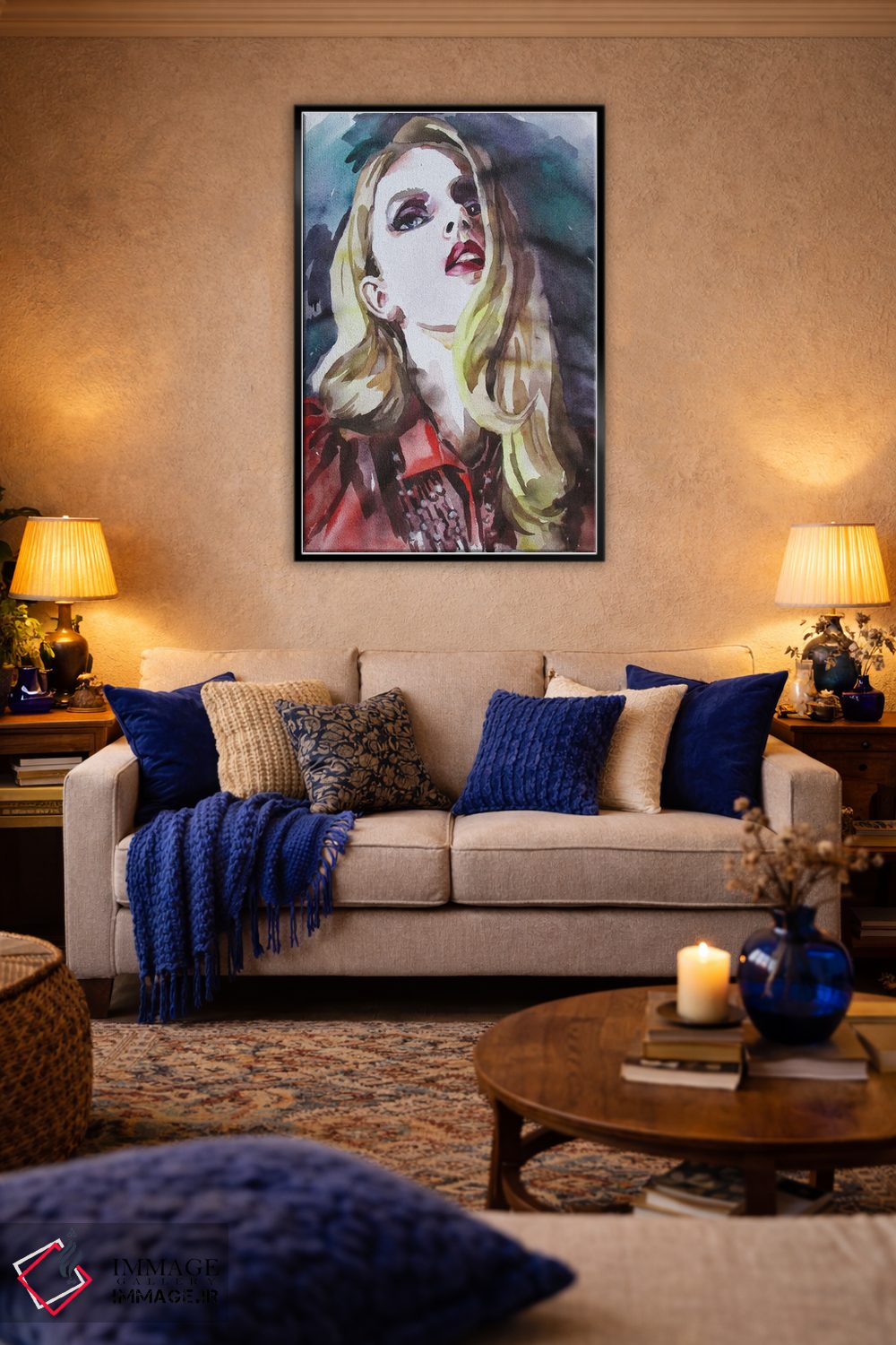 تابلو دکوراتیو دختر مد روز اثر کاترینا بورتسووا - D5B