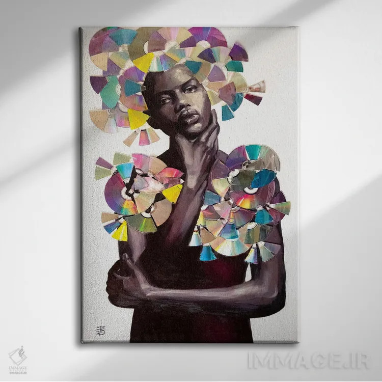 تابلو دکوراتیو موسیقی اثر کاترینا بورتسووا - نمای روبهرو روی دیوار