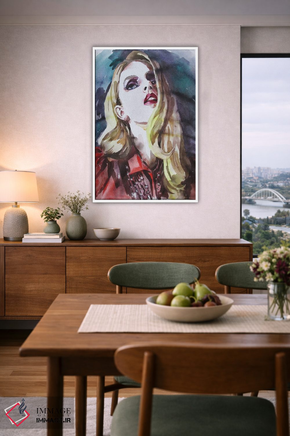 تابلو دکوراتیو دختر مد روز اثر کاترینا بورتسووا - D6W