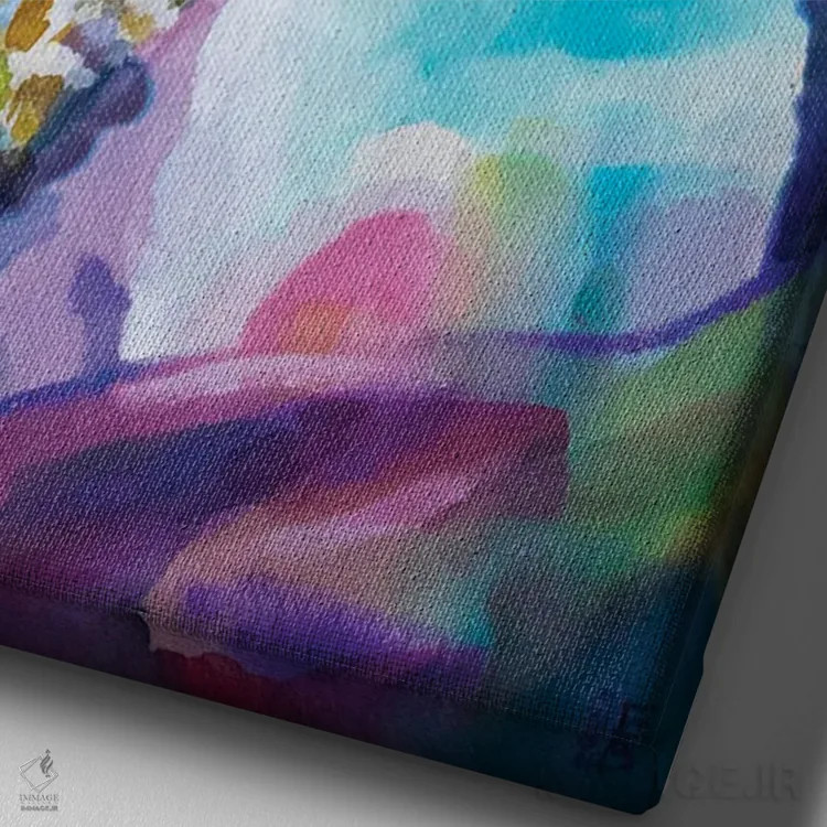 تابلو دکوراتیو رمانتیک اثر کاترینا بورتسووا - نمای نزدیک بافت بوم