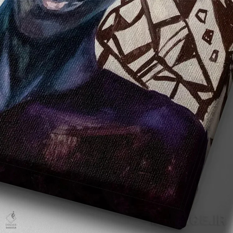 تابلو دکوراتیو زن شگفت انگیز اثر کاترینا بورتسووا - نمای نزدیک بافت بوم