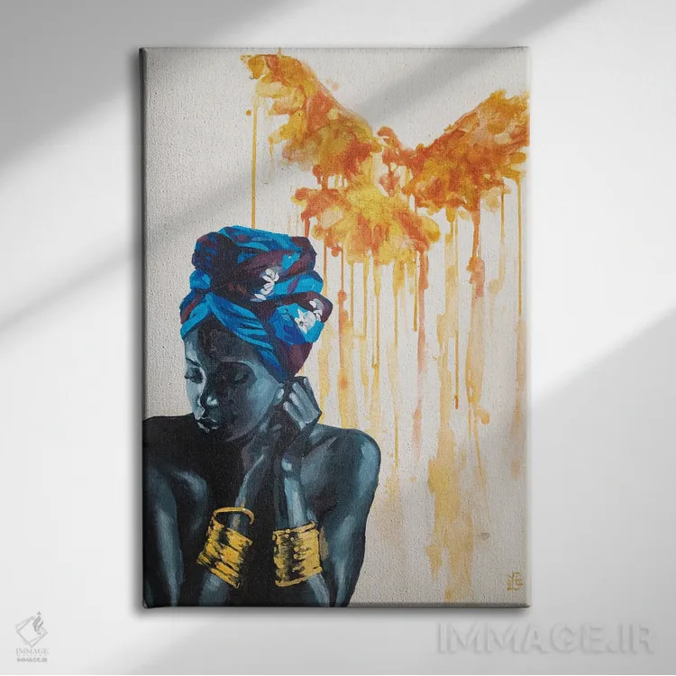 تابلو دکوراتیو آزادی اثر کاترینا بورتسووا - نمای روبهرو روی دیوار