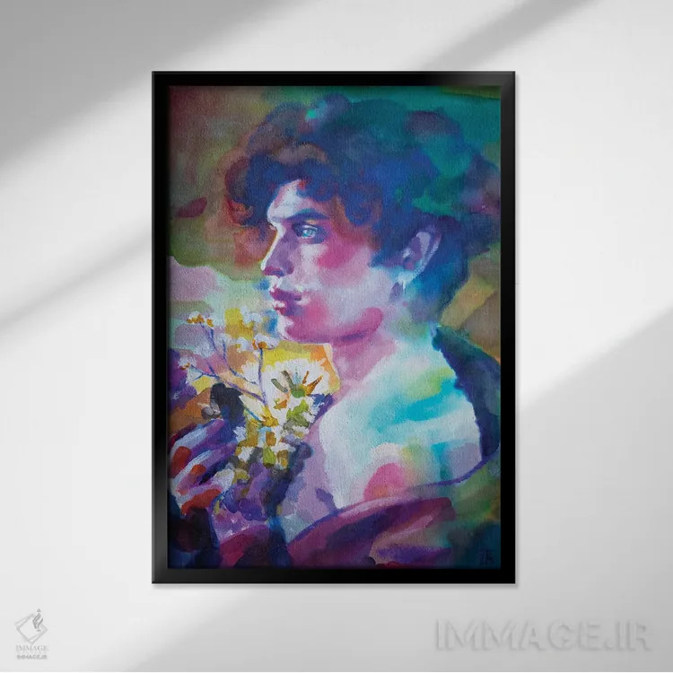 تابلو دکوراتیو رمانتیک اثر کاترینا بورتسووا - نمای قابدار مشکی