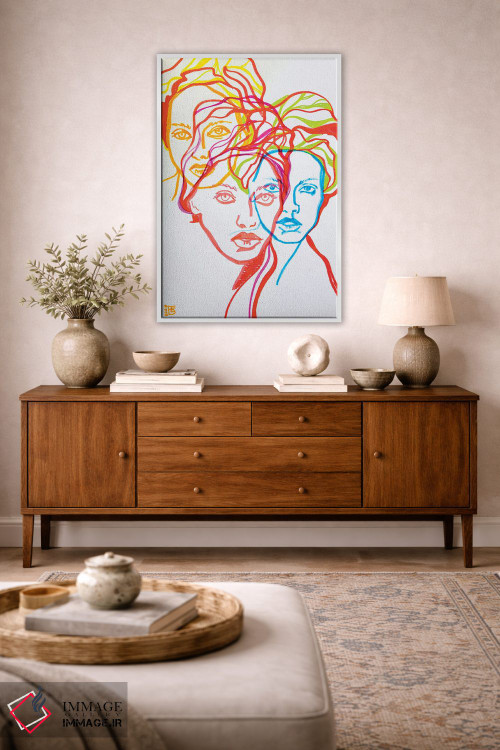 تابلو دکوراتیو پرتره دختران اثر کاترینا بورتسووا - D2W