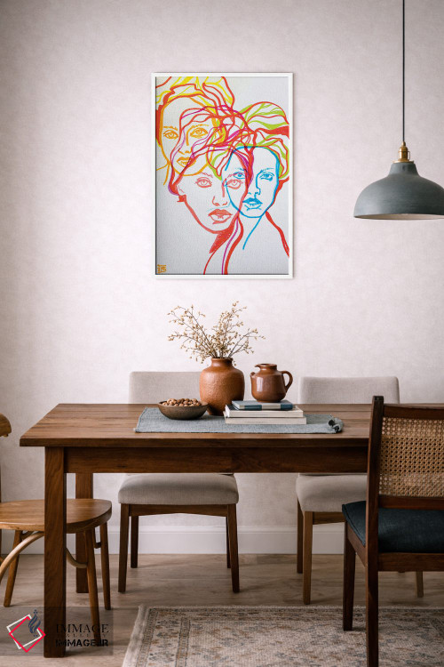 تابلو دکوراتیو پرتره دختران اثر کاترینا بورتسووا - D5W