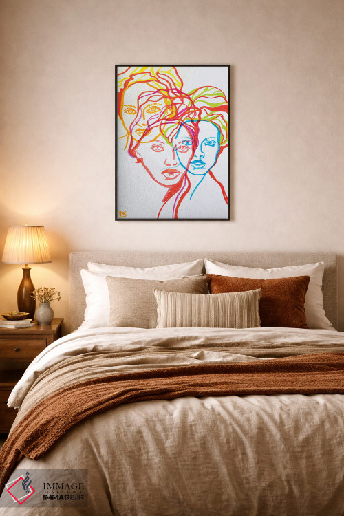 تابلو دکوراتیو پرتره دختران اثر کاترینا بورتسووا - D6B