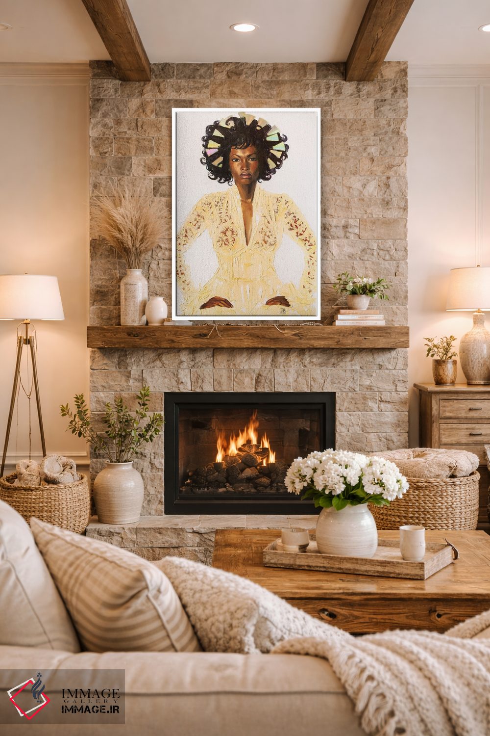 تابلو دکوراتیو ملکه برفی اثر کاترینا بورتسووا - D1W