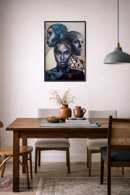 تابلو دکوراتیو زن شگفت انگیز اثر کاترینا بورتسووا - D6B