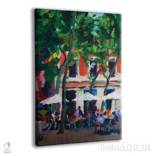 تابلو دکوراتیو کافه شهری اثر کاترینا بورتسووا - نمای پرسپکتیو محصول