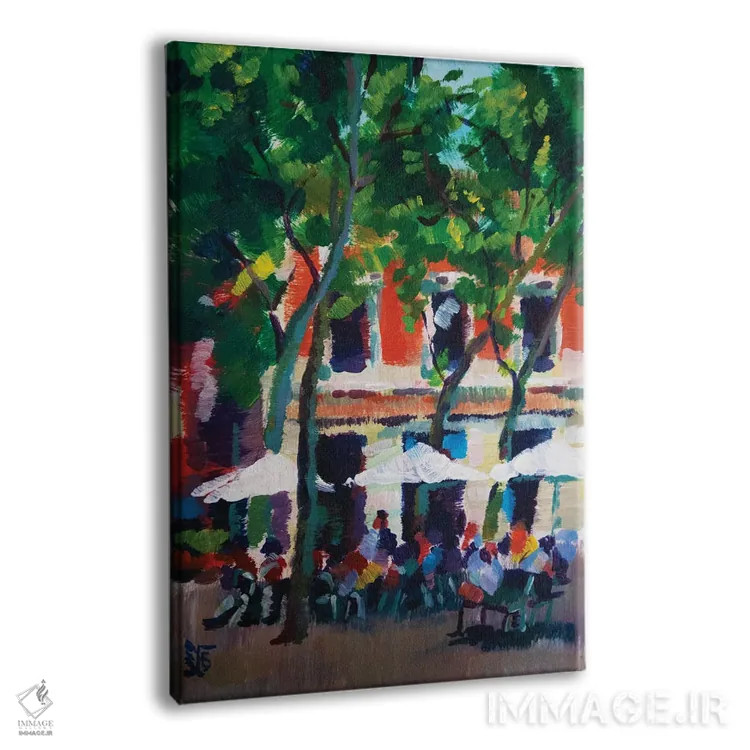 تابلو دکوراتیو کافه شهری اثر کاترینا بورتسووا - نمای پرسپکتیو محصول