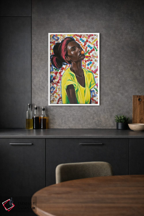 تابلو دکوراتیو عشق آدامسی اثر کاترینا بورتسووا - D1W