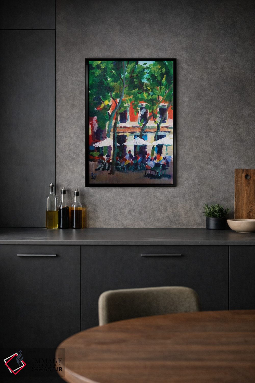 تابلو دکوراتیو کافه شهری اثر کاترینا بورتسووا - D1B