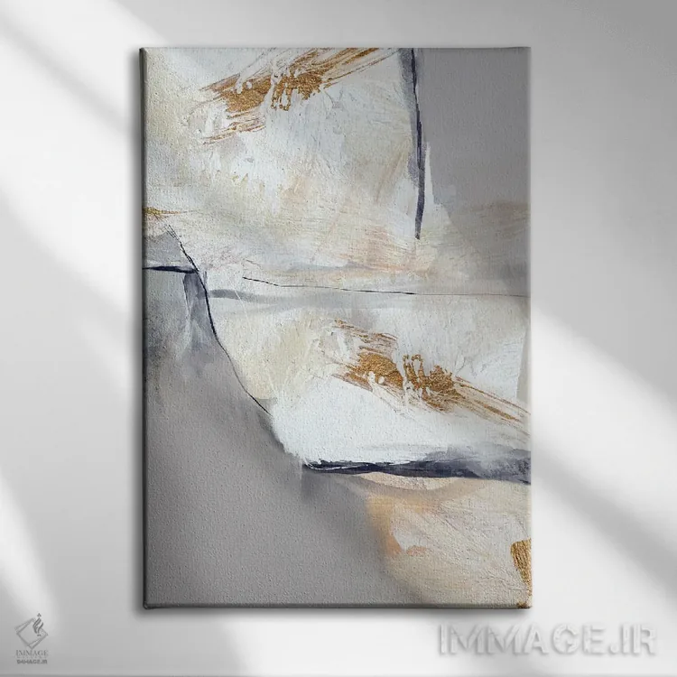 تابلو مینیمال آرام گرفته VII اثر کارین تونیا گریم - نمای روبهرو روی دیوار