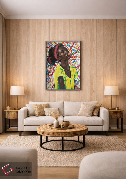 تابلو دکوراتیو عشق آدامسی اثر کاترینا بورتسووا - D2B