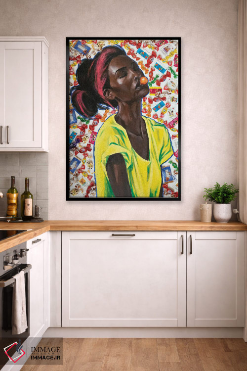 تابلو دکوراتیو عشق آدامسی اثر کاترینا بورتسووا - D3B