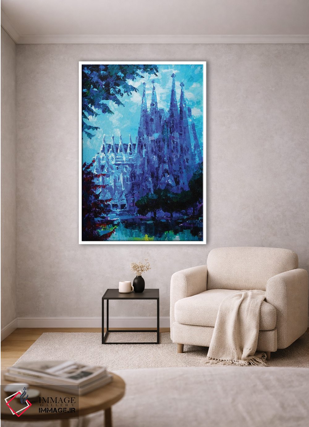 تابلو دکوراتیو ساگرادا فامیلیا بارسلونا اثر کاترینا بورتسووا - D1W