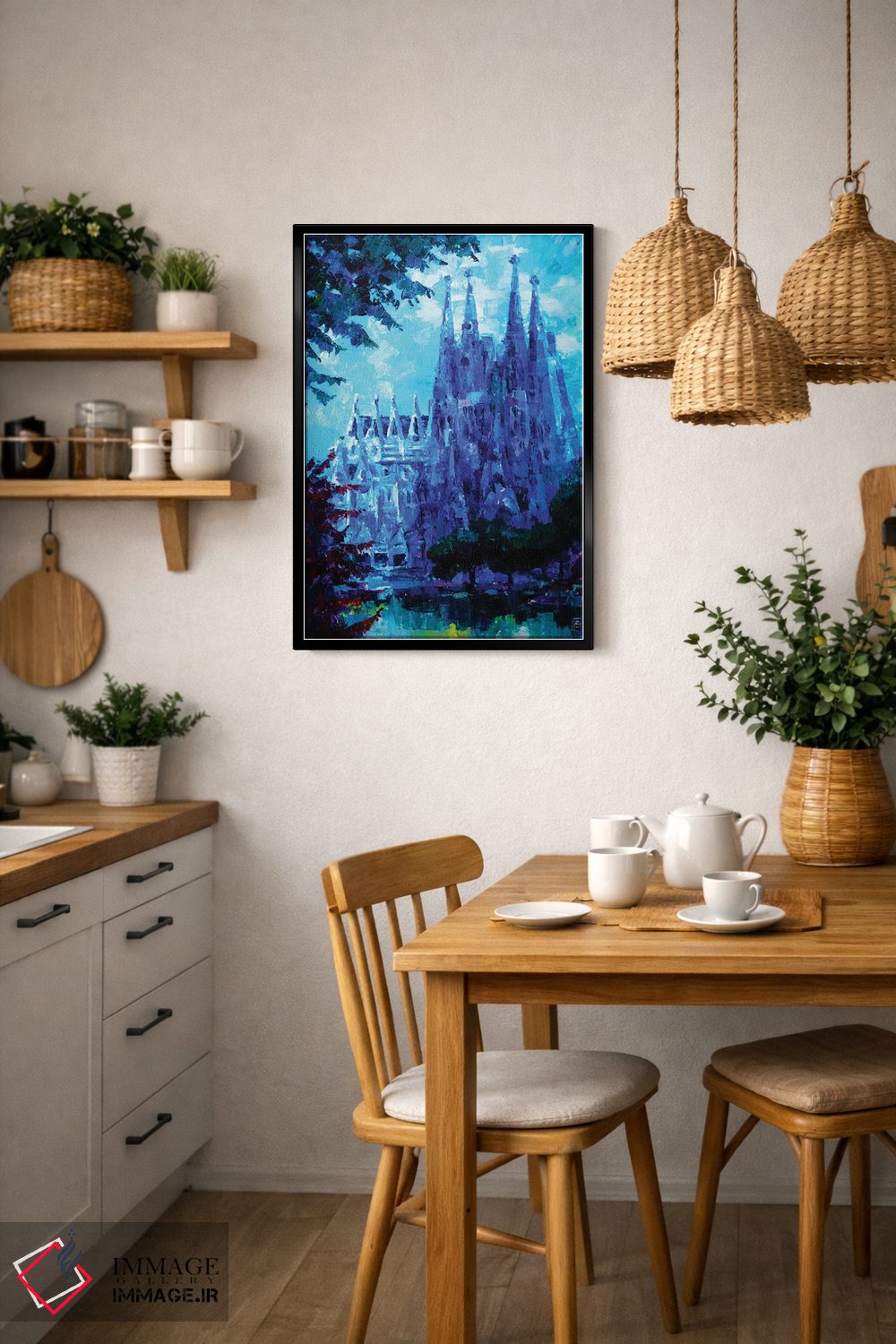 تابلو دکوراتیو ساگرادا فامیلیا بارسلونا اثر کاترینا بورتسووا - D6B