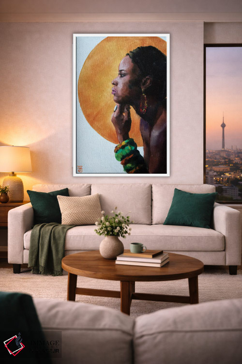 تابلو دکوراتیو زیبایی آفریقایی اثر کاترینا بورتسووا - D1W