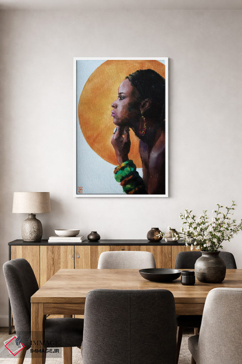 تابلو دکوراتیو زیبایی آفریقایی اثر کاترینا بورتسووا - D3W