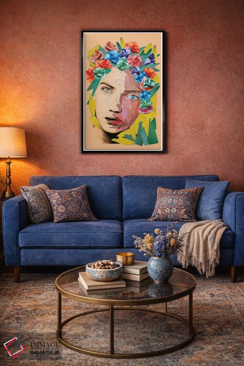 تابلو دکوراتیو دختر کاغذی اثر کاترینا بورتسووا - D5B