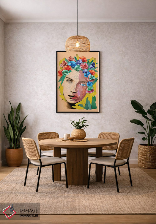 تابلو دکوراتیو دختر کاغذی اثر کاترینا بورتسووا - D4B