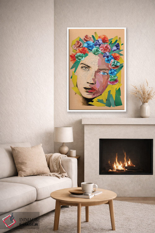 تابلو دکوراتیو دختر کاغذی اثر کاترینا بورتسووا - D6W