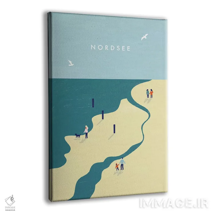 تابلو دکوراتیو دریای شمال اثر کاتینکا رینکه - نمای پرسپکتیو محصول