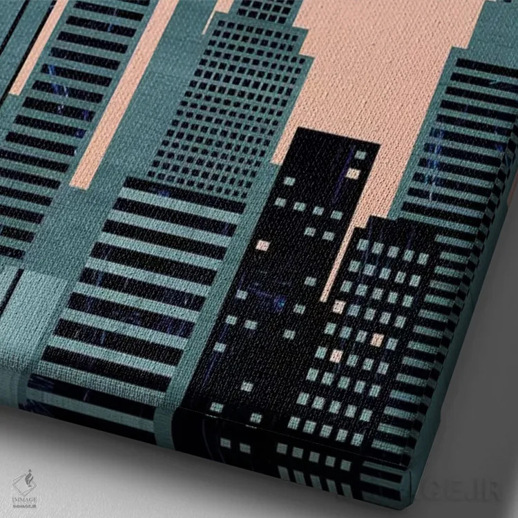 تابلو دکوراتیو نیویورک اثر کاتینکا رینکه - نمای نزدیک بافت بوم