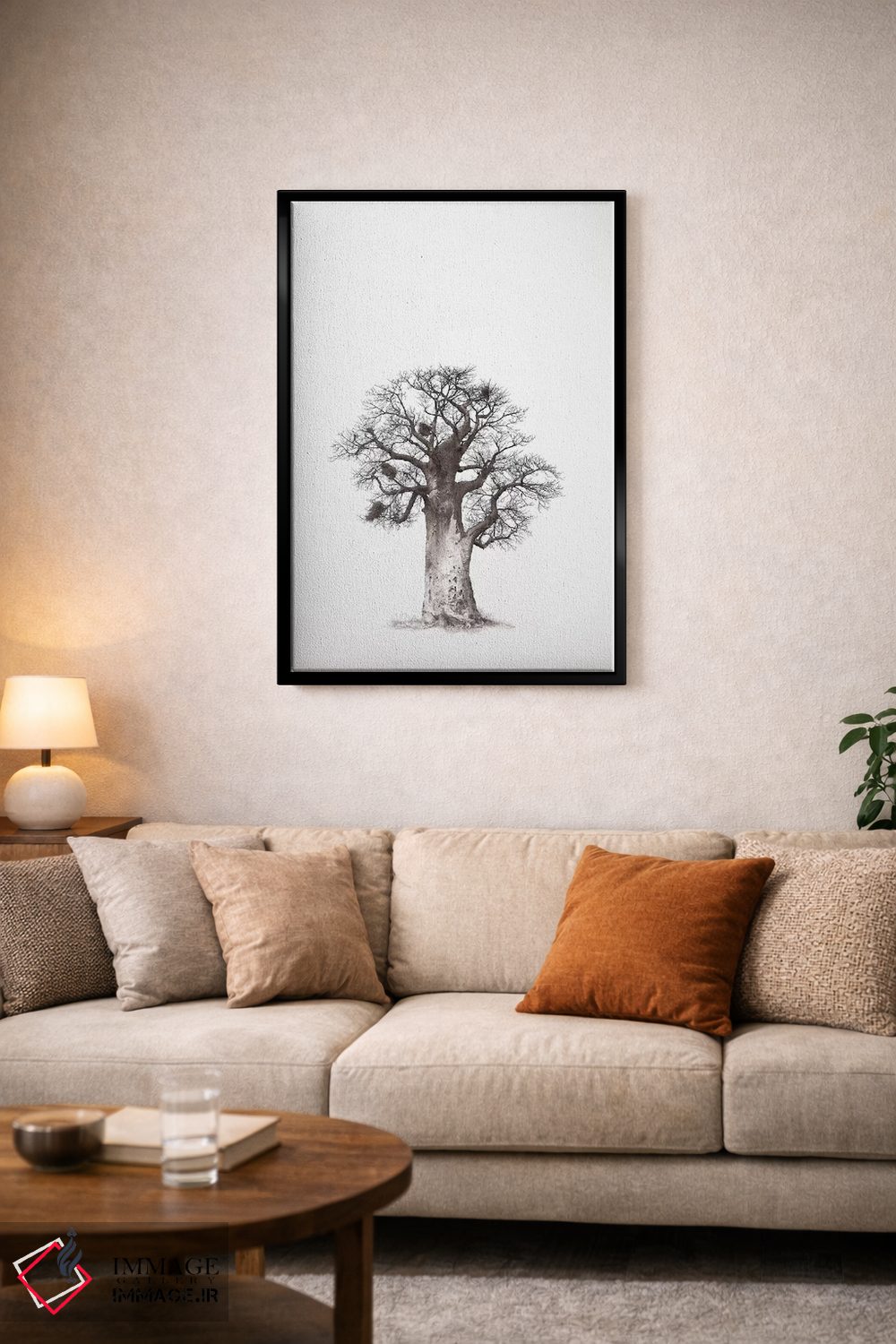 تابلو مینیمال میراث بائوباب V اثر کلاوس تیدگه - D6B