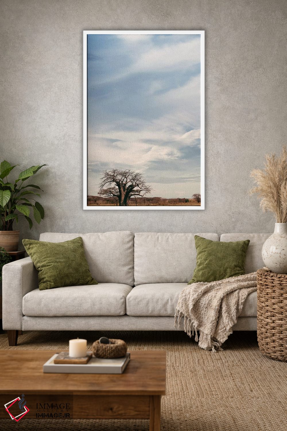 تابلو دکوراتیو بائوباب نای نای V اثر کلاوس تیدگه - D1W