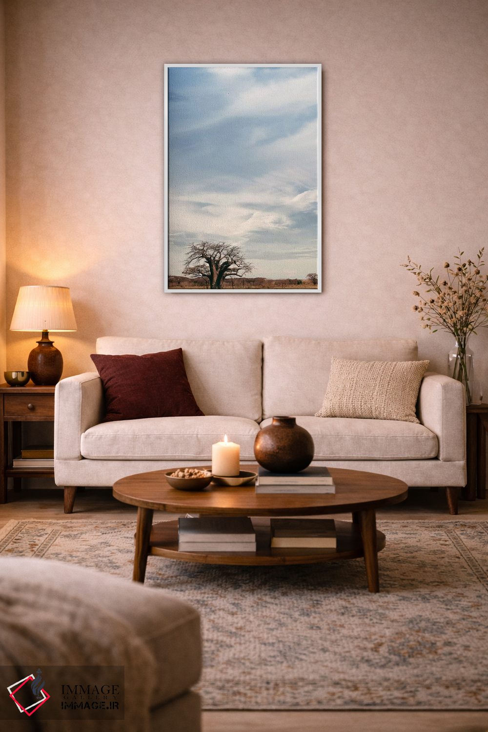 تابلو دکوراتیو بائوباب نای نای V اثر کلاوس تیدگه - D2W