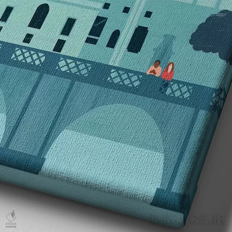 تابلو دکوراتیو رم اثر کاتینکا رینکه - نمای نزدیک بافت بوم