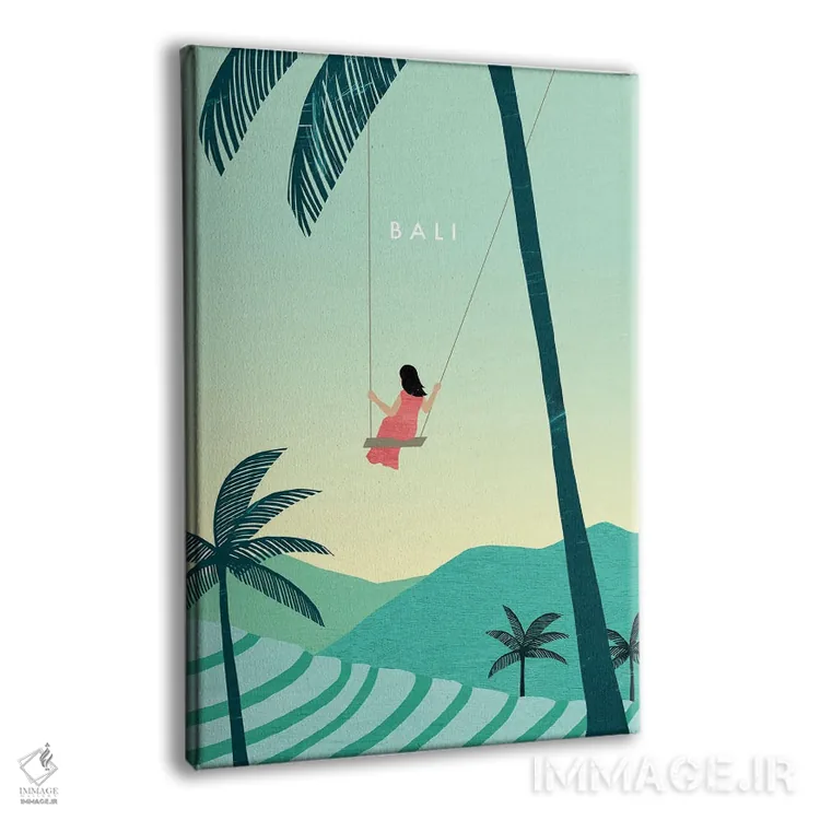 تابلو دکوراتیو بالی اثر کاتینکا رینکه - نمای پرسپکتیو محصول