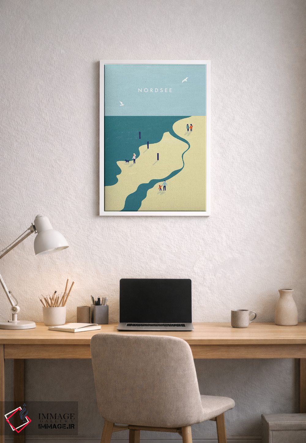 تابلو دکوراتیو دریای شمال اثر کاتینکا رینکه - D1W